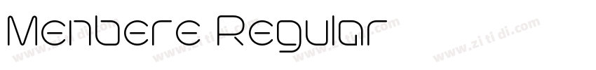 Menbere Regular字体转换